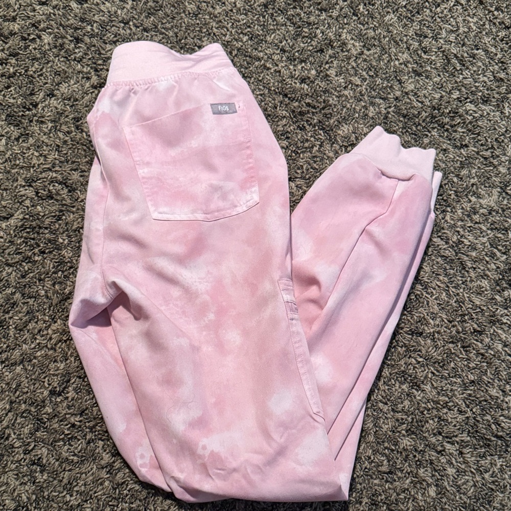 Pink Tie-Dye Jogger Pants